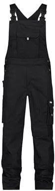 DASSY® Ventura Arbeitslatzhose mit Kniepolstertaschen - Größe 54 - SCHWARZ