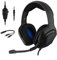 THE G-LAB Korp COBALT Cuffie da Gaming PS4 - Microfono Cuffie Stereo, Ultra Leggero, Cuffie per Basso Elettrico - Mic Jack da 3,5 mm per PC PS4 PS5 Xbox One Mac Nintendo Switch Smartphone (Nero)