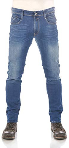 Replay Herren Jeans Anbass Slim-Fit mit Power Stretch