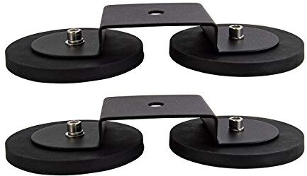 SKYWORLD 2 Pièces Fort magnétique support, magnétique base ventouse support pour barres led, phare de travail led, pour Voiture Offroad Tracteur SUV 4x4 (Model A)