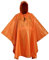 USGI Industries Militärischer Stil Poncho – Notfallzelt, Unterschlupf, Überleben – Mehrzweck-Regenponcho mit Ripstop-Camouflage, Orange, One size