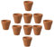 Casecover Mini Terracotta Pots (12-Pack) - Mini Pots De Fleurs avec des Trous De Drainage - Petits Pots en Terre Cuite en Céramique pour Cacti, Succulentes, Fleurs - 3x3cm