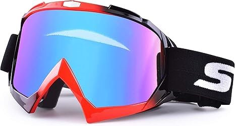 SGTTX Motorradbrille, ATV Dirt Bike Off Road Racing MX-Fahrbrille Anti-UV-Schutzbrille Winddichte staubdichte Motocross-Brille Anti-Scratch-Motorradbrille zum Radfahren/Reiten/Klettern/Skifahren
