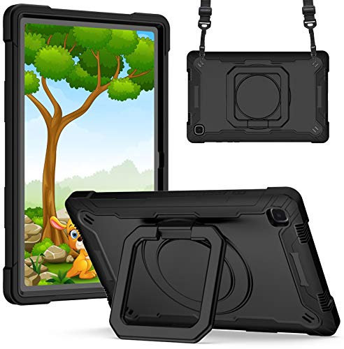 KATUMO Coque pour Samsung Galaxy Tab A7 10,4 Pouces 2020 (SM-T500/T505/T507), Coque Antichoc pour Samsung Tablette A7 10.4, Housse Galaxy Tab A7 SM T500 Protection Cover avec Bandoulière