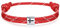 J.Endéar Kreuz Nautisches Armband Herren | Handgefertigtes Segeltau Paracord mit Silber 925 Spirit Armband Damen | Jungen Geschenk Surf Sea Armband, Rot