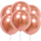 18 Zoll Chrom Metallisch Glänzende Ballons, 6 Stück Roségold Grosse Luftballon,Roségold Riesen Naturlatex Luftballons für Hochzeit Geburtstag Taufe Babyparty Kindergeburtstag Karnevals Deko