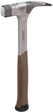 PICARD Latthammer AluTec 1098 glatt 750g | Hybrides Kopfdesign aus Aluminium geschmiedeten Stahl | Ergonomischer Griff | Schwingungsreduziert | Robust & Langlebig | Magnetischer Nagelhalter