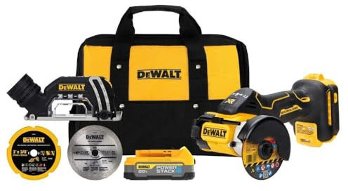 DEWALT 20V MAX Cordless Angle Grinder Kit, 3-in. (DCS438E1)