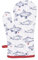 Clayre & Eef Ofenhandschuh 18x30 cm Weiß Blau Baumwolle Fische Ofenhandschuh