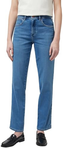 Wrangler Damen Jeans Straight - Regular Fit - Blau - Aurelia W26-W42 Stretch, Größe:27W / 32L, Farbvariante:Aurelia W26RCY37N