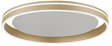 Paul Neuhaus Q-VITO LED Deckenleuchte, Works with Alexa - Smart Home, Fernbedienung CCT warmweiß – kaltweiß (49cm Messing)