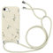 Yoedge Handykette Handyhülle für iPhone 8/iPhone 7/iPhone SE 2020/SE 2022 4,7 Hülle mit Band zum Umhängen Kordel Aesthetic Case mit Blumen Muster, Weich TPU Silikon Stoßfest Schutzhülle Cover, Weiß