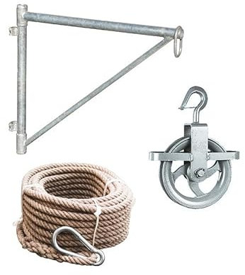 Miko® Aufzugskonsole - Gerüstaufzug -Gerüstaufzugskonsole mit Umlenkrolle & Seil