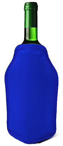 Joeji's Kitchen 1 funda enfriadora para botella de vino o congelador, perfecta para enfriar botellas de vino, Prosecco, champán, ideal para cenas, picnics, festivales, color azul