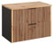 Lomadox Waschtischunterschrank 80 cm Badezimmer Unterschrank mit Waschtischplatte für Aufsatzwaschbecken anthrazit mit Eiche Nb. schwarz gerillt 80,6x59,2x46,5 cm (BxHxT)