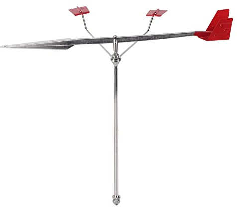 Windfahne, Marine Wetterfahne Universelle Windrichtungsanzeige 304 Edelstahl Bootsdeck Hardware Ornamente Wetterinstrumente Dekofigur Wetterfahne mit Halterung Für Yachten Booten Hof Terrasse Dach