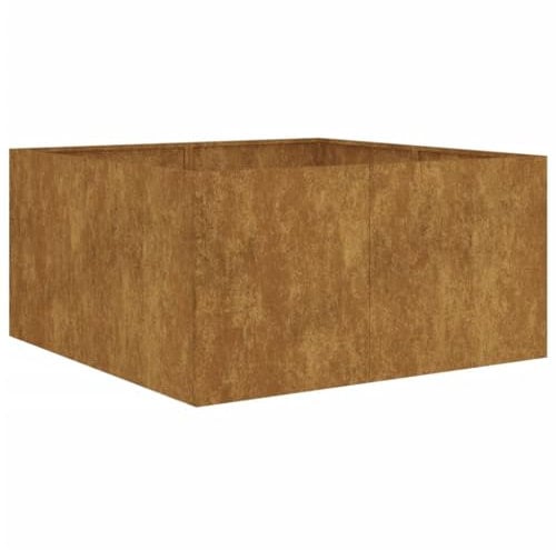 vidaXL Jardinière, Bac à Fleurs, Pot de Plantes, Lit Surélevé, Décoration de Jardin Patio Terrasse Extérieur, 80x40x80 cm Acier Corten
