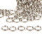 200 teile/los 5-12mm Metall Offene Doppel Schleifen Jump DIY Schmuck Erkenntnisse Ringe & Split Ring Für schmuck Machen Zubehör-Weiß K-5mm