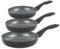 PROGRESS COMBO-8961 Marble Ceramic Frying Pan Set – 3 Piece 20/24/28 cm Pans, Healthy Ceramic Non-Stick Coating Omelette/Egg Pans, PFAS-Free, Induction Hob Suitable, Lightweight Aluminium Cookware