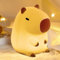 CECOMBINE Capybara Nachtlichter, Niedliche Dimmbar Nachtlampe Stilllicht, Nachtlicht Baby, Aufladbar LED Touch Licht Tragbar Aufladbar Nachtleucht Kinderzimmer Dekor Schlaflichter, Babyzimmer Deko
