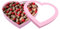30.5cm Heart Shaped Gift Box Cutout Fillable Paper Mache Charcuterie Board Sweet Birthday Food Tray for Treat (Pink, heart shape)