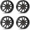 4x Borbet Felgen W 8x18 ET48 5x112 mistral anthracite glossy kompatibel mit VW Beetle Caddy e-Golf Eos Golf ID.3 Jetta Passat Touran T-Roc