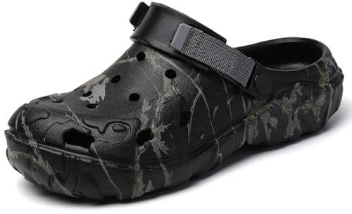Zuecos para hombre, zapatos de jardín para verano, transpirables, antideslizantes, para la playa, para el tiempo libre