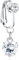 RDNKVB Faux Percing au Nombril pour Femme, Faux Piercing Nombril Clip Acier Chirurgical, Fake Piercing de Nombril avec Coeur Papillon CZ Dangle, Faux Anneaux Nombril Non Percé Piercing Bijoux (Argent)