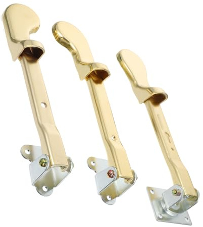 CATIEBYE Rolle Up Klavier Pedale Metall 3 Stück für Aufrechtes Klavier Goldfarben Robust und Rostfrei Professionelles Klavierzubehör