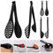 Bncxdc Kitchen Tongs, 2 Pieces Cooking Tongs, Detachable Serving Tongs, Heat-Resistant BBQ Tongs, Spaghetti Noodle Bread Salad Tongs, Food Serving Tong for Kitchen Cooking Baking Tools