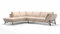 sofanella Leder Ecksofa Links Estella Creme Italienisches Design