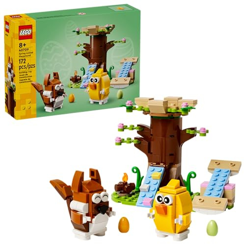 LEGO Spring Animal Playground Building Toy - Pretend Play Set with Squirrel and Bird Figure for Boys and Girls, Ages 8+ - Gift Idea for Easter and Kids' Birthdays - 40709