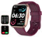 Montre Connectée Femme, 1,8 Homme Smartwatch pour Samsung iPhone Android, Alexa intégrée IP68 100+ Modes Sportifs Moniteur de SpO2/Sommeil/Fréquence Cardiaque/Podometre/Calories Violet