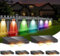 DANCINGBOAR Lot de 6 Appliques Murales Solaires Extérieur, Lampe Solaire Murale LED avec Blanc Chaud & 6 Couleurs RGB, Étanches IP65 pour Escaliers, Terrasses, Jardins, Décoration
