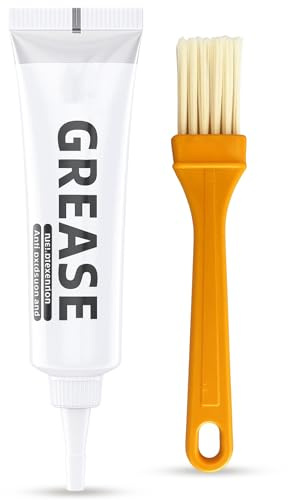 2-Piece Set White Lithium Grease, 35g Tube with Brush for Metal Parts, Bike Chains, Outdoor Equipment, Automotive Maintenance, Rust Prevention, White grease DIY Projects