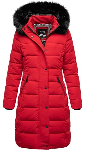 REPUBLIX Damen Gefütterte Dicke Winter Jacke Mantel Parka mit Kapuze RJ-8019