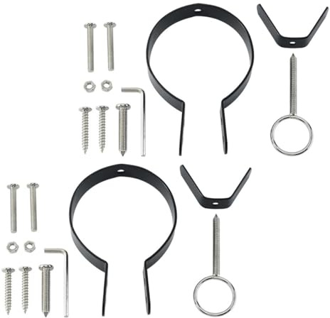 Toyvian Italian Ham Rack Accessories 2 Sets with Fixing Parts for Home Kitchen Meat Carving and Serving