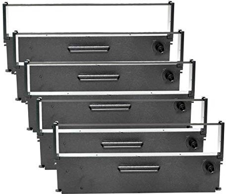 Farbband kompatibel für Epson ERC-31 ERC-31B S015231 TM-U930 TM-U950 TM-H5000 M930 IT-U375 ersetzt C43S015231 C43S015369 Schwarz 5 Stück Ersatzband für Kassendrucker Nadeldrucker