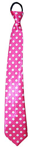 Das Kostümland Fifties Krawatte mit Punkten Pink