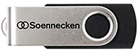 Soennecken USB-Stick 71612 2.0 8GB schwarz/Silber
