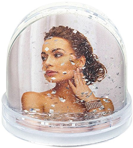 ZEP PG122 Photo Globe Glitter Transparenter Kunststoff, 6,2 x 6,5 cm