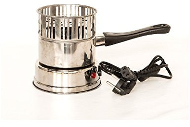 FumandoEspero Hornillo Eléctrico con Cazo Incluido para encender el carbón de tu Shisha o Cachimba (600W)