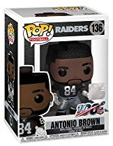 Funko 43975 POP NFL: Raiders-Antonio Brown (Home Jersey) Collectible Figure, Multicolour