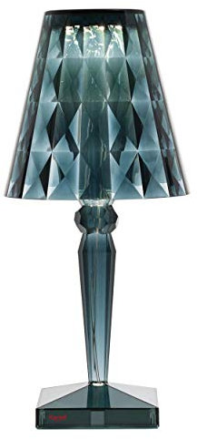 Kartell Big Battery Lampada da Tavolo, Azzurro, 37,3 x 17 cm