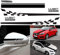 JoyFan 5 STÜCKE Zielflagge Sportwagen Aufkleber Racing Streifen Motorhaube Auto Aufkleber Rückspiegel Körper Aufkleber Pull Flower