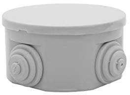 Abzweigdose | 70 x 40 mm | mit eingedrückten Stufennippeln | IP 44 | Verteilerkasten | Verteilerdose