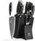 Damasus Premium Kitchen Knife Set of 9, Professional Kitchen Knife Set Sharp Blade with Handle, Includes 8 Chef 8 Slicing Knife,7 Santoku,5 Utility and 3.5 Paring Knife