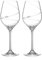 DIAMANTE Swarovski Wine Glasses Pair - ‘Toast Swirl’- Embellished with Swarovski Crystals – Set of 2