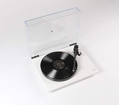 Rega Plattenspieler Planar 1 Plus, mattes weißes Finish mit Rega Carbon-Kartusche und eingebautem Phono Stage/Phono Vorverstärker Version 2021