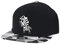 MarkMark Snapback Hut Zebra Paper Fold Patch Geometrie Muster Flache Krempe Baumwolle Baseball Cap TR2936, Schwarz , 58